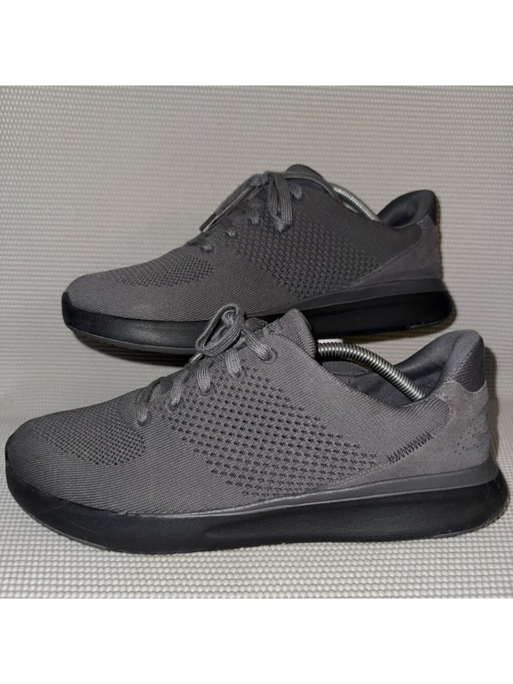 Kizik Lima Hands Free Slip In Grey Breathable Knit Shoes Men’s Size 12 Wide